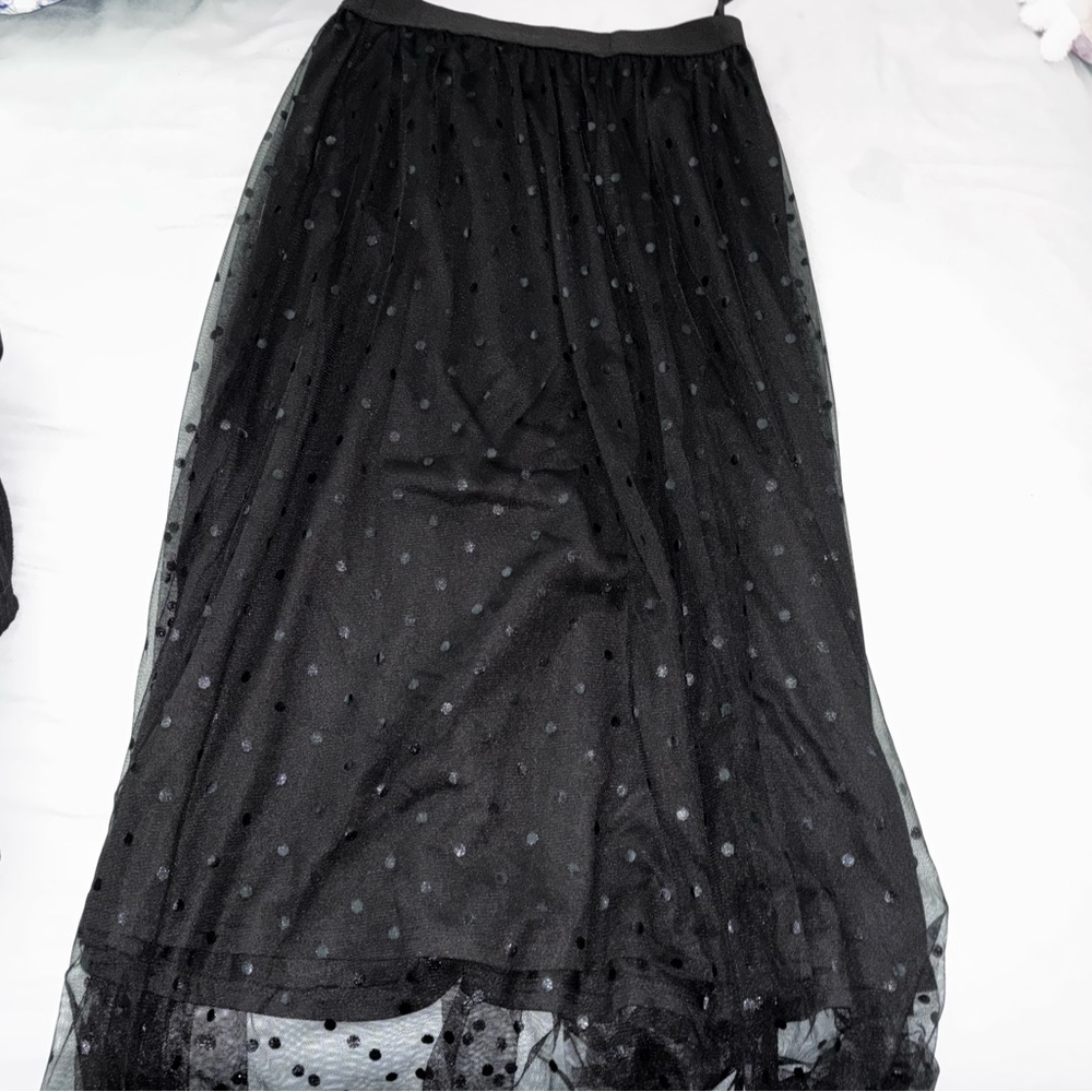SHEIN Black Maxi A-Line Skirt for Cocktail